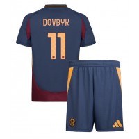 Camiseta AS Roma Artem Dovbyk #11 Tercera Equipación Replica 2024-25 para niños mangas cortas (+ Pantalones cortos)